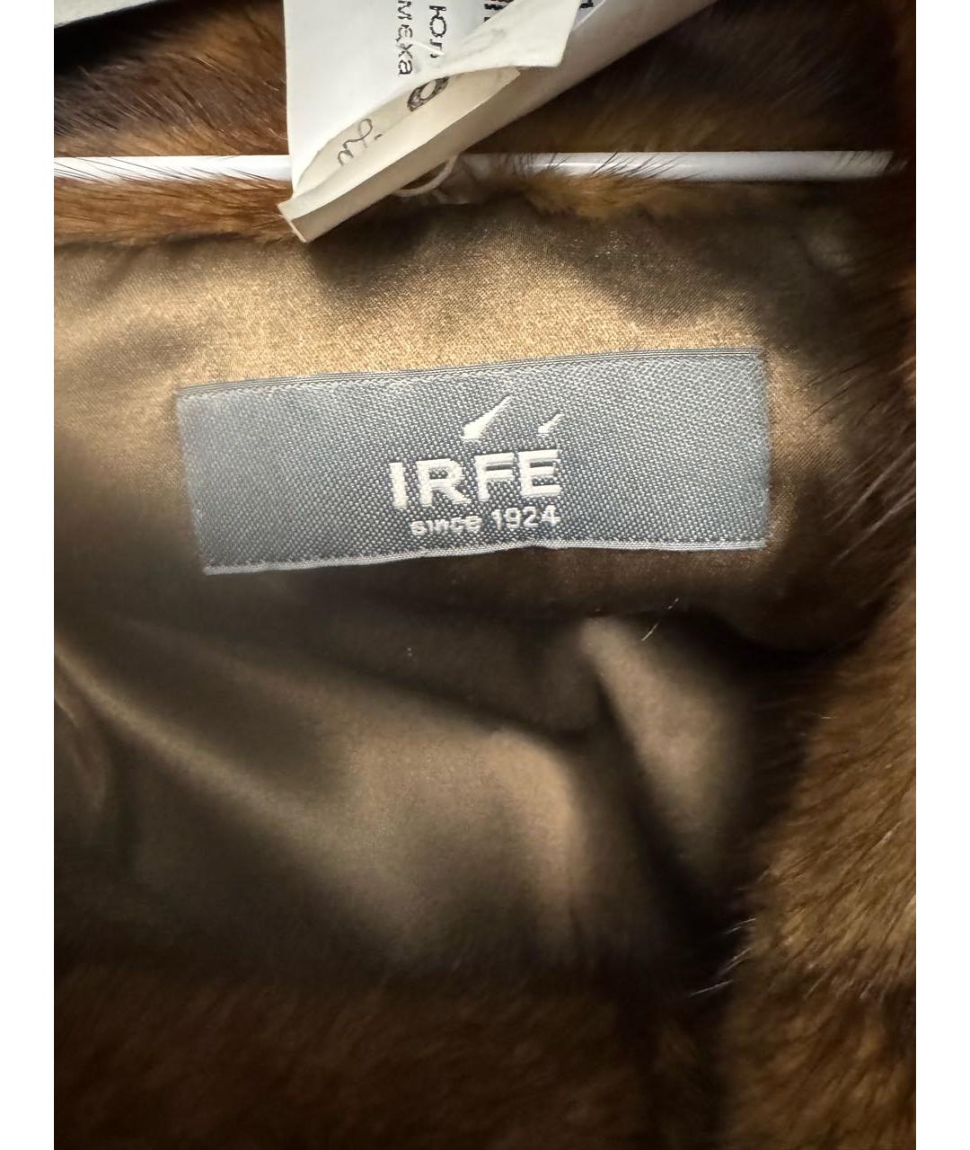IRFE Коричневая меховая шуба, фото 5