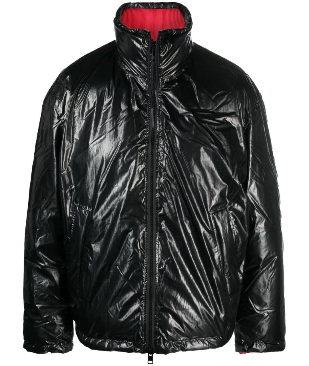 DIESEL Черная полиэстеровая куртка, фото 1