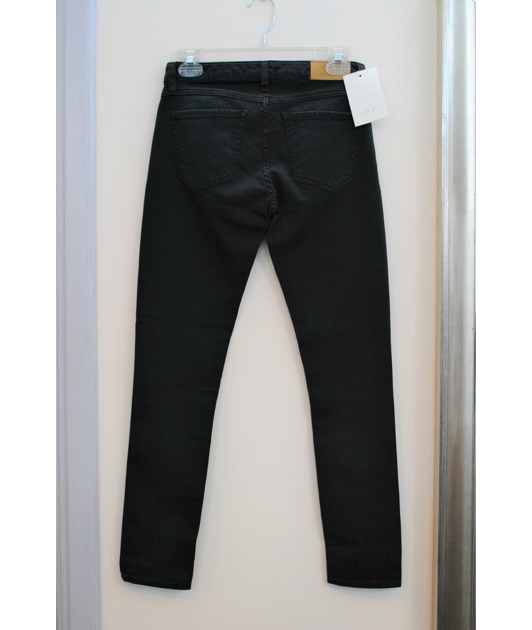 IRO Зеленые хлопко-эластановые джинсы слим, фото 2