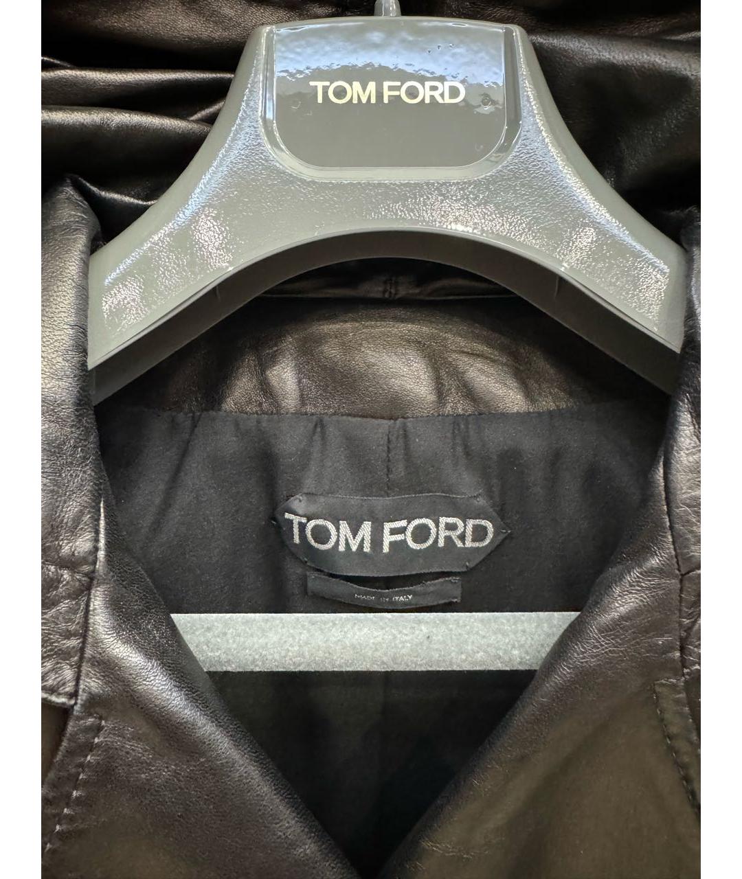 TOM FORD Черная кожаная куртка, фото 3