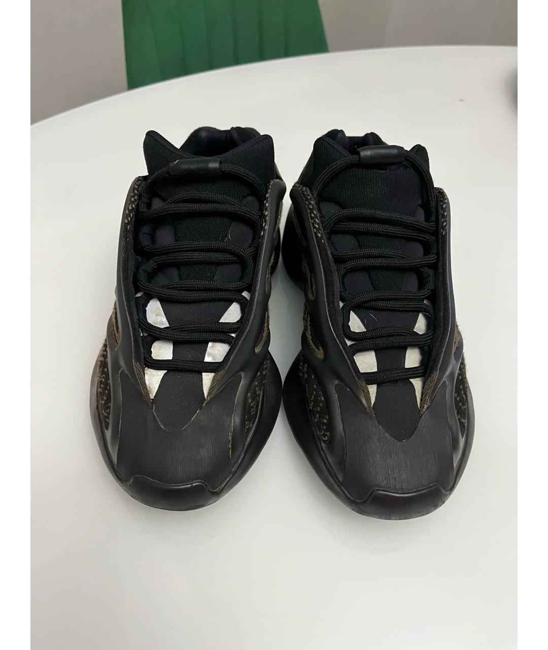 ADIDAS YEEZY Черные синтетические кроссовки, фото 2