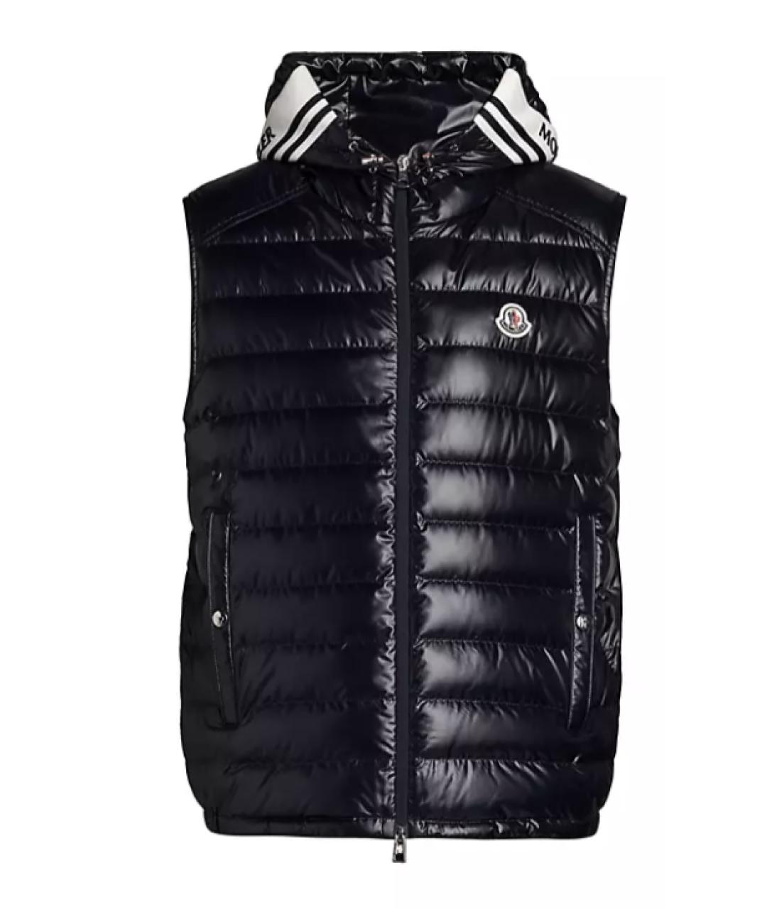 MONCLER Черный жилет, фото 1