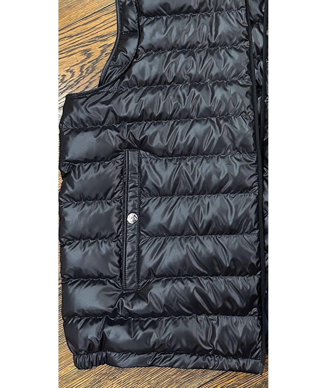 MONCLER Черный жилет, фото 5