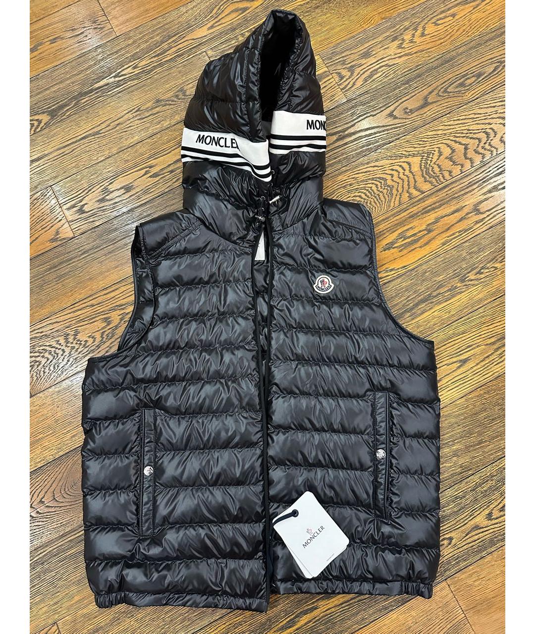 MONCLER Черный жилет, фото 2