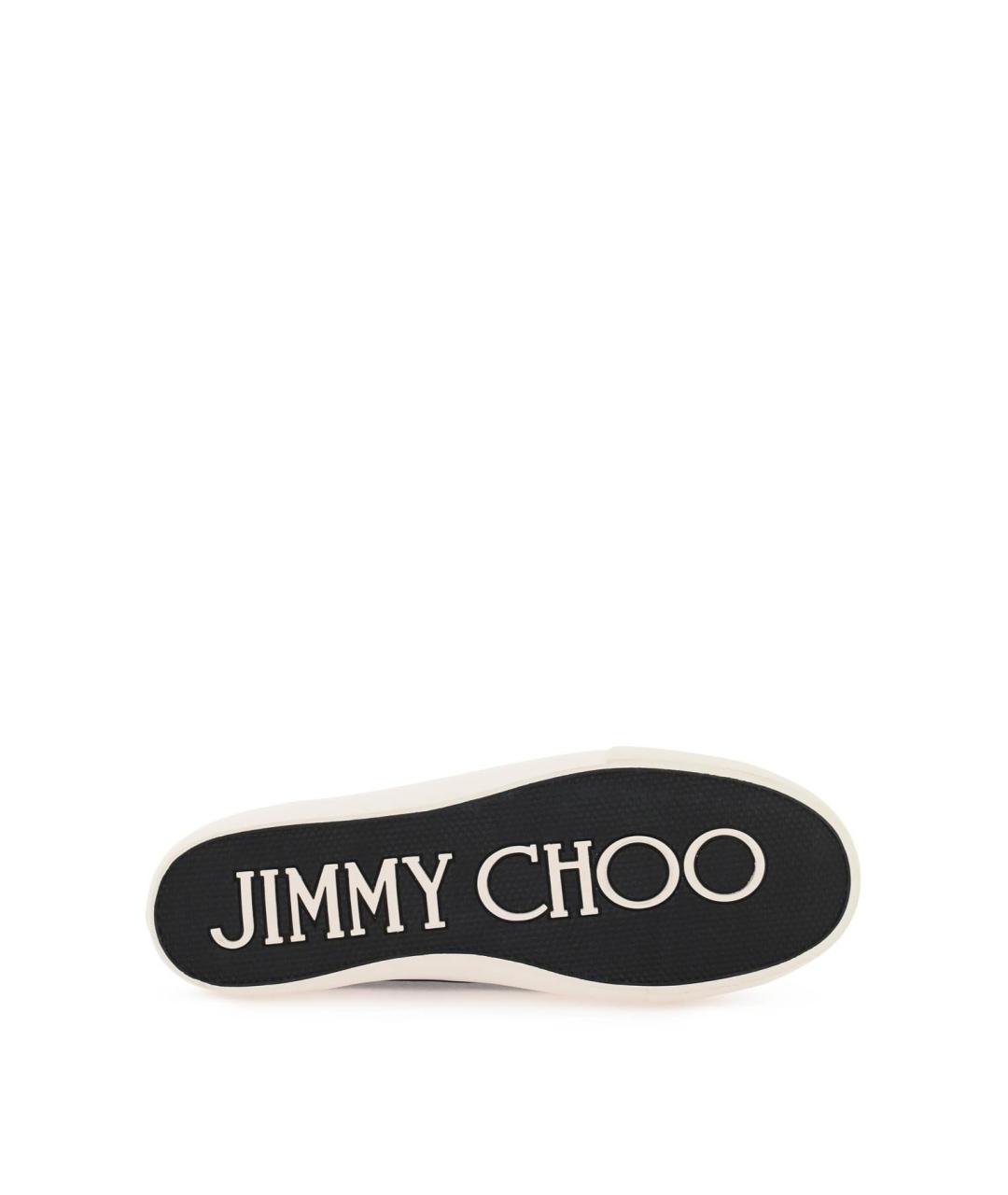 JIMMY CHOO Черные низкие кроссовки / кеды, фото 6