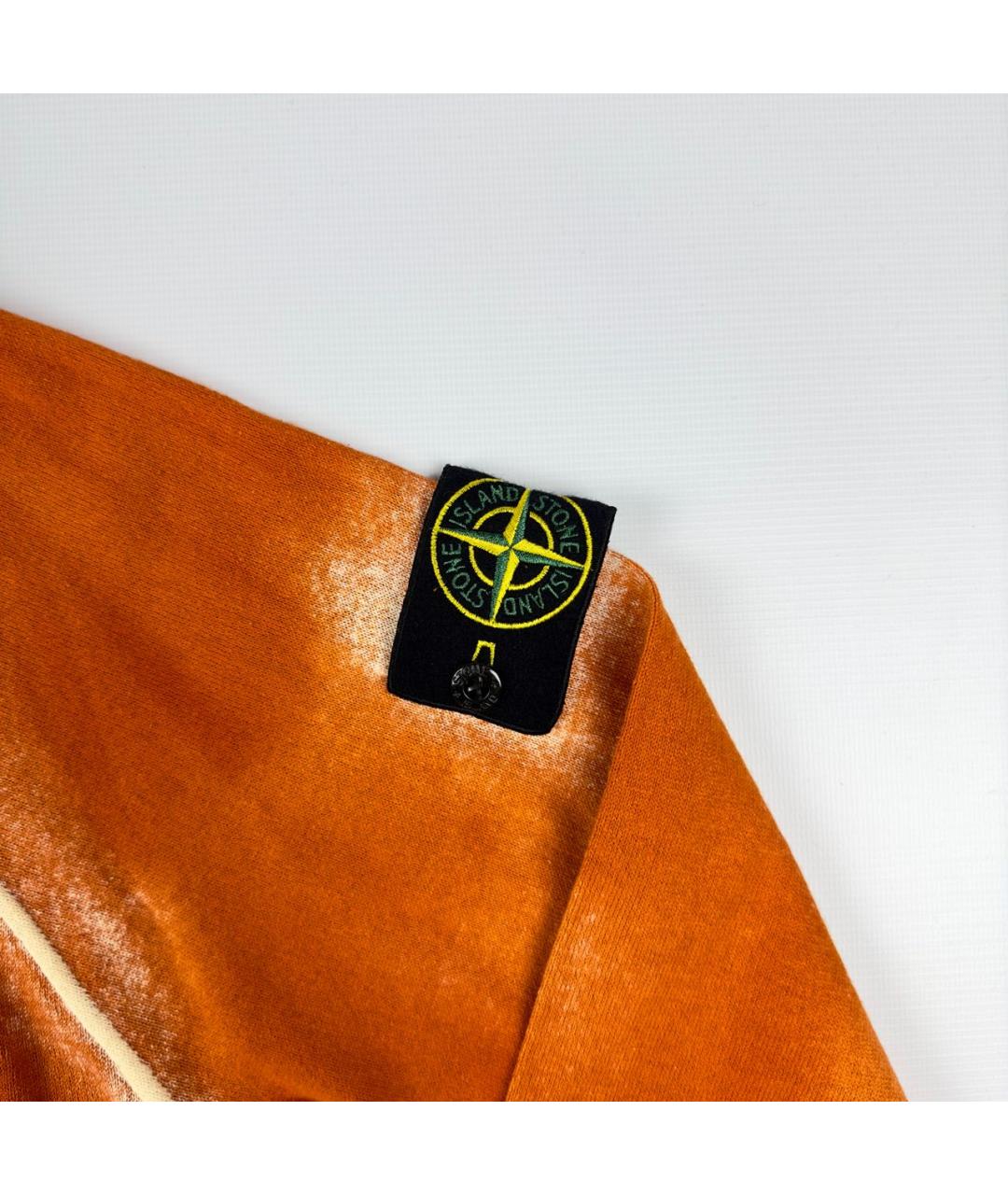 STONE ISLAND Оранжевый хлопковый джемпер / свитер, фото 4