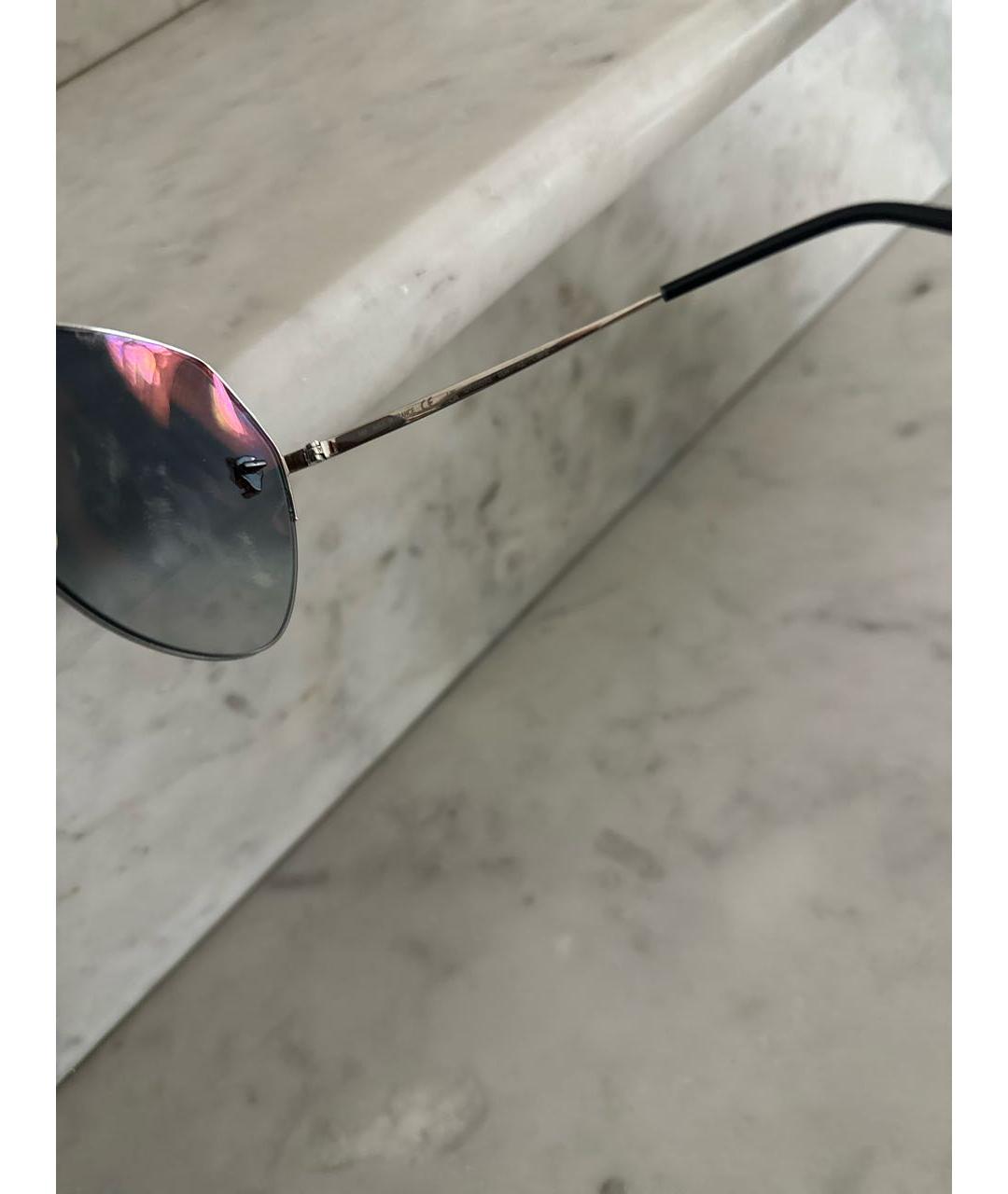 CARTIER Антрацитовые металлические солнцезащитные очки, фото 4