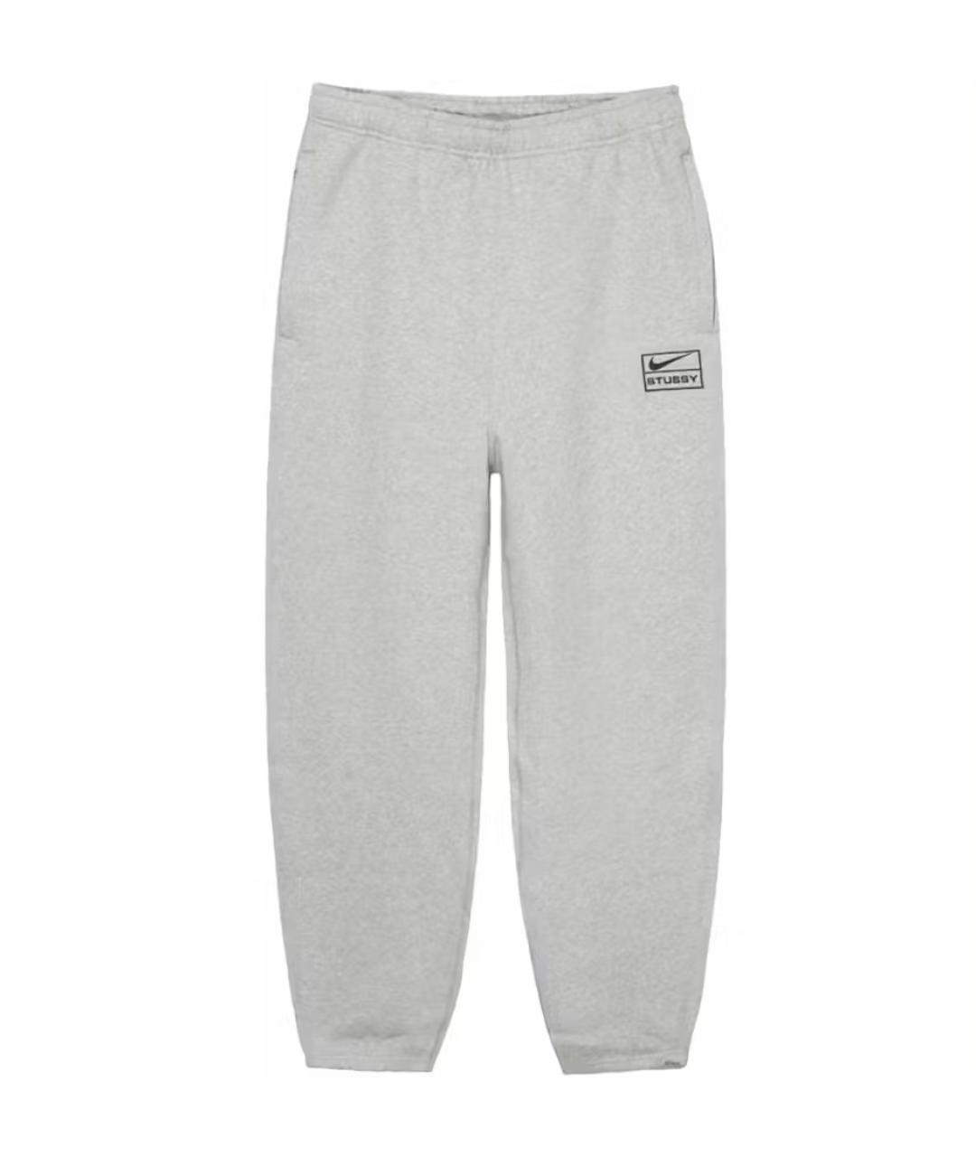 STUSSY Серые хлопковые повседневные брюки, фото 1