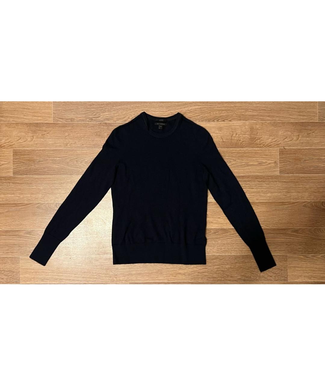 COS Темно-синий кашемировый джемпер / свитер, фото 6