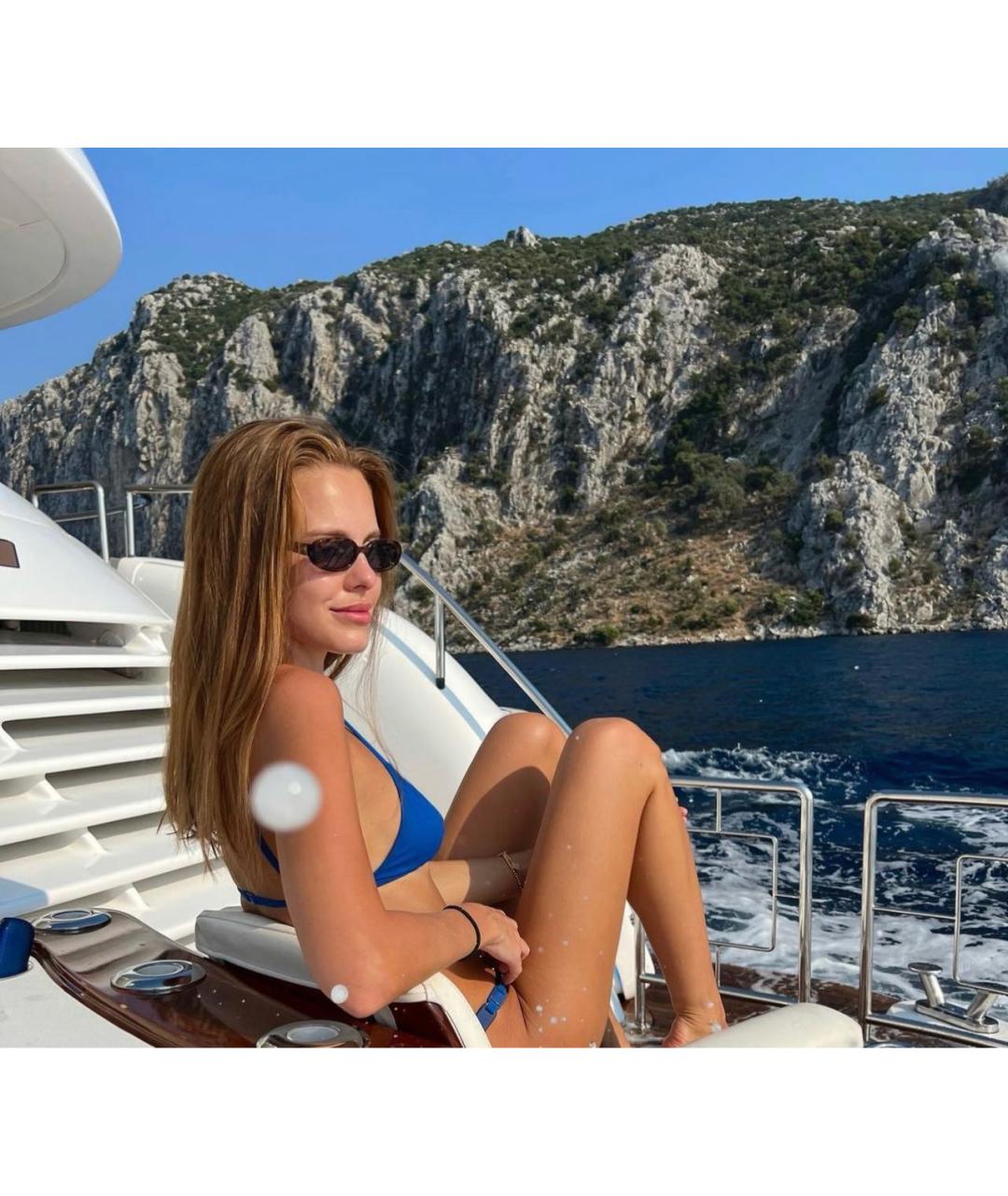 LE SPECS Коричневые пластиковые солнцезащитные очки, фото 5