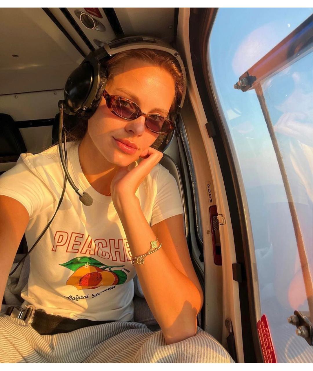 LE SPECS Коричневые пластиковые солнцезащитные очки, фото 4