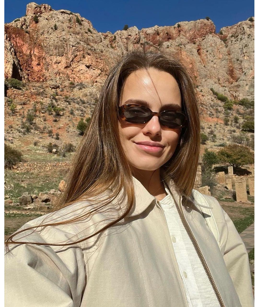 LE SPECS Коричневые пластиковые солнцезащитные очки, фото 3