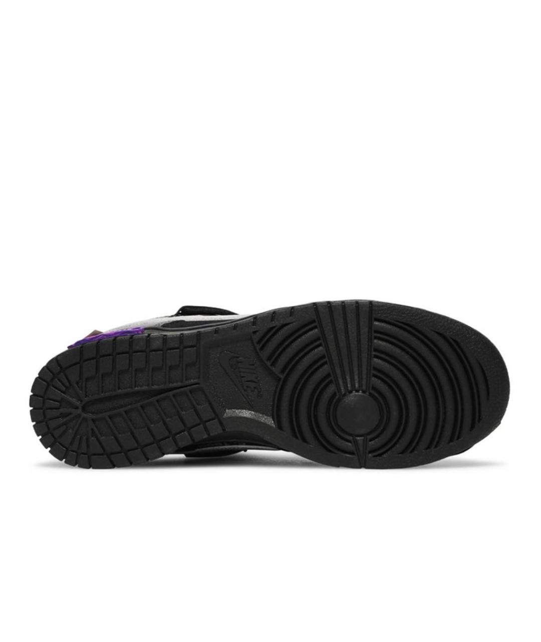 NIKE Черные кожаные низкие кроссовки / кеды, фото 4