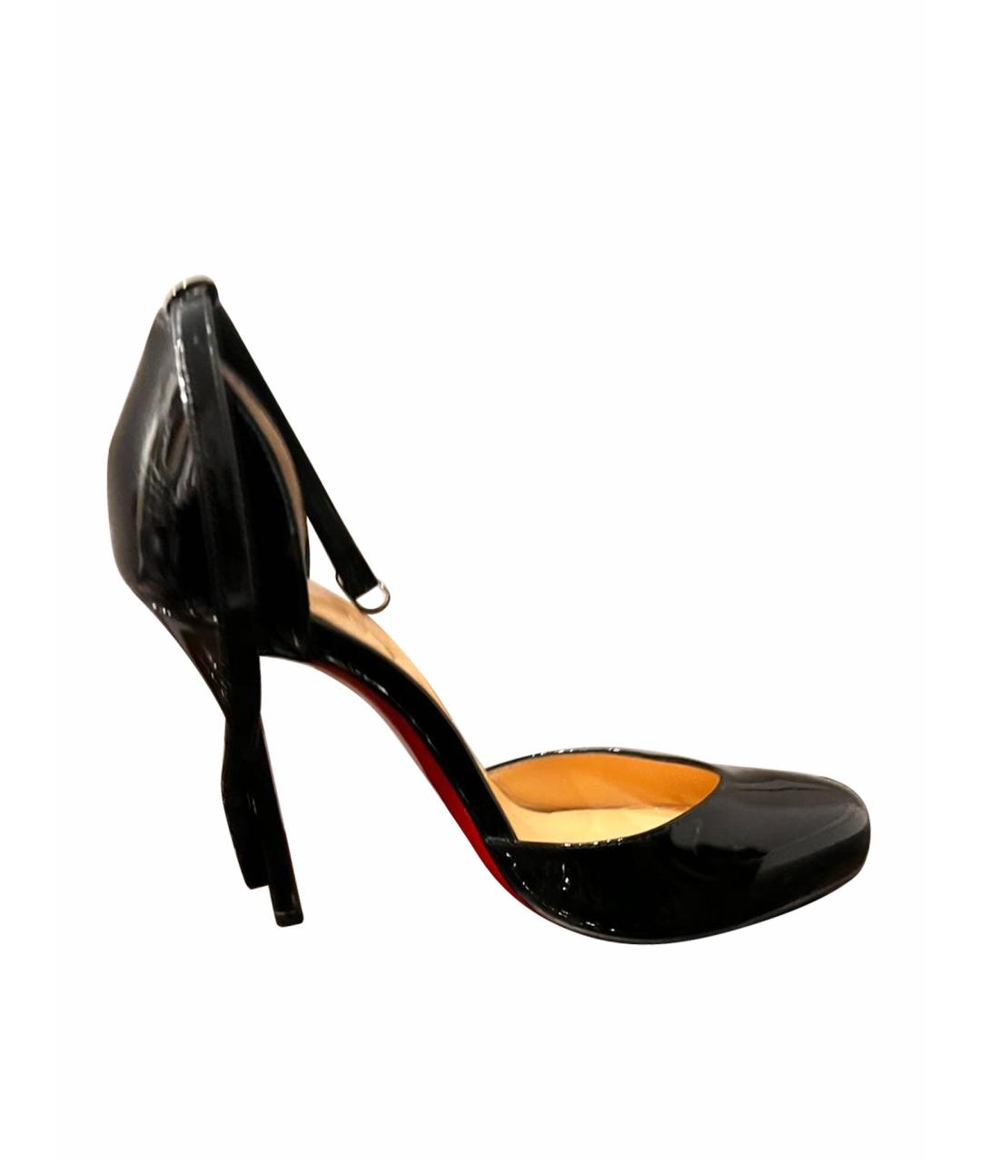 CHRISTIAN LOUBOUTIN Черные туфли из лакированной кожи, фото 1