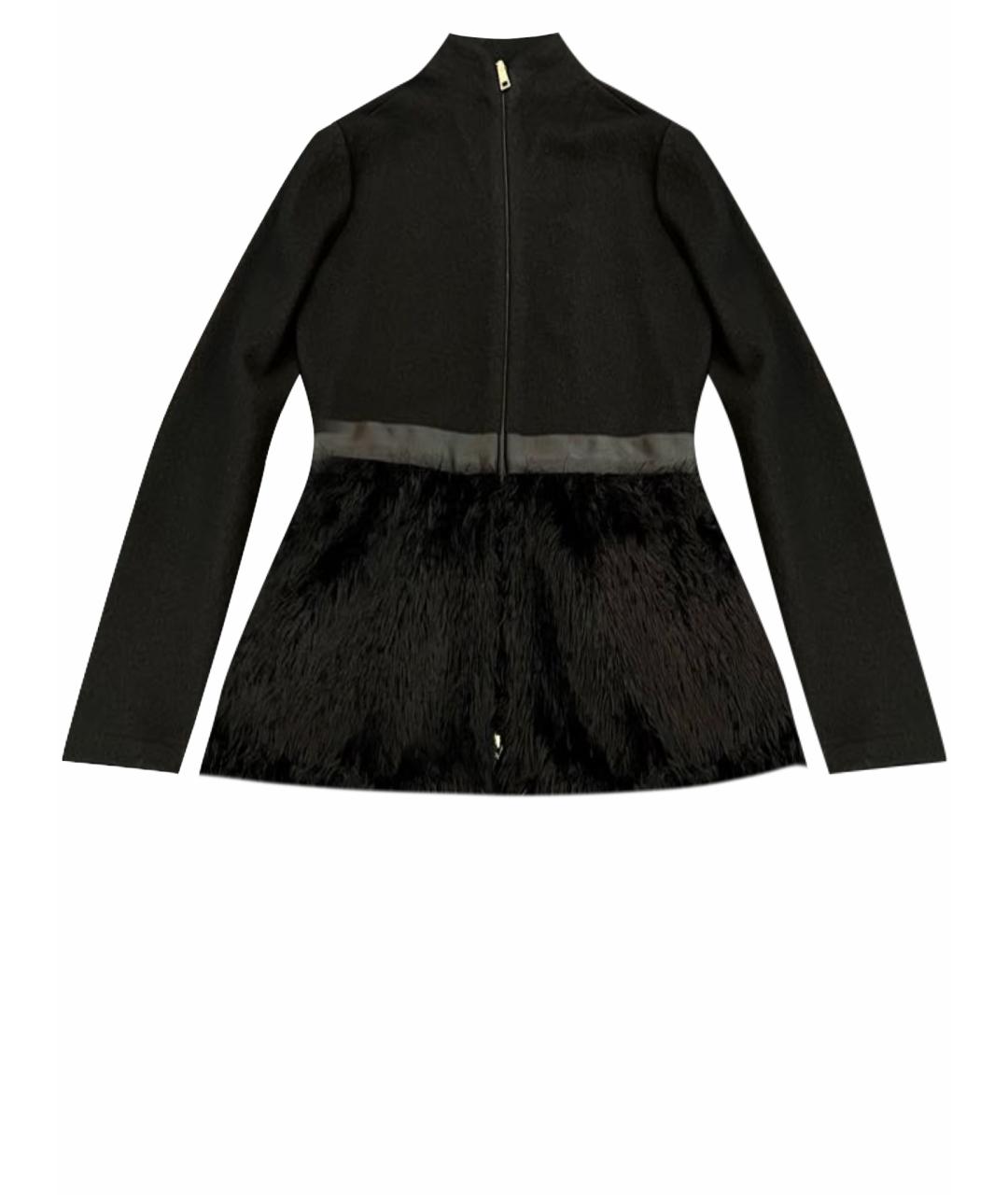 EMPORIO ARMANI Черный кашемировый жакет/пиджак, фото 1