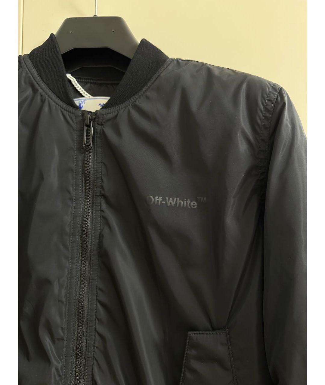 OFF-WHITE Черная полиамидовая спортивная куртка, фото 3