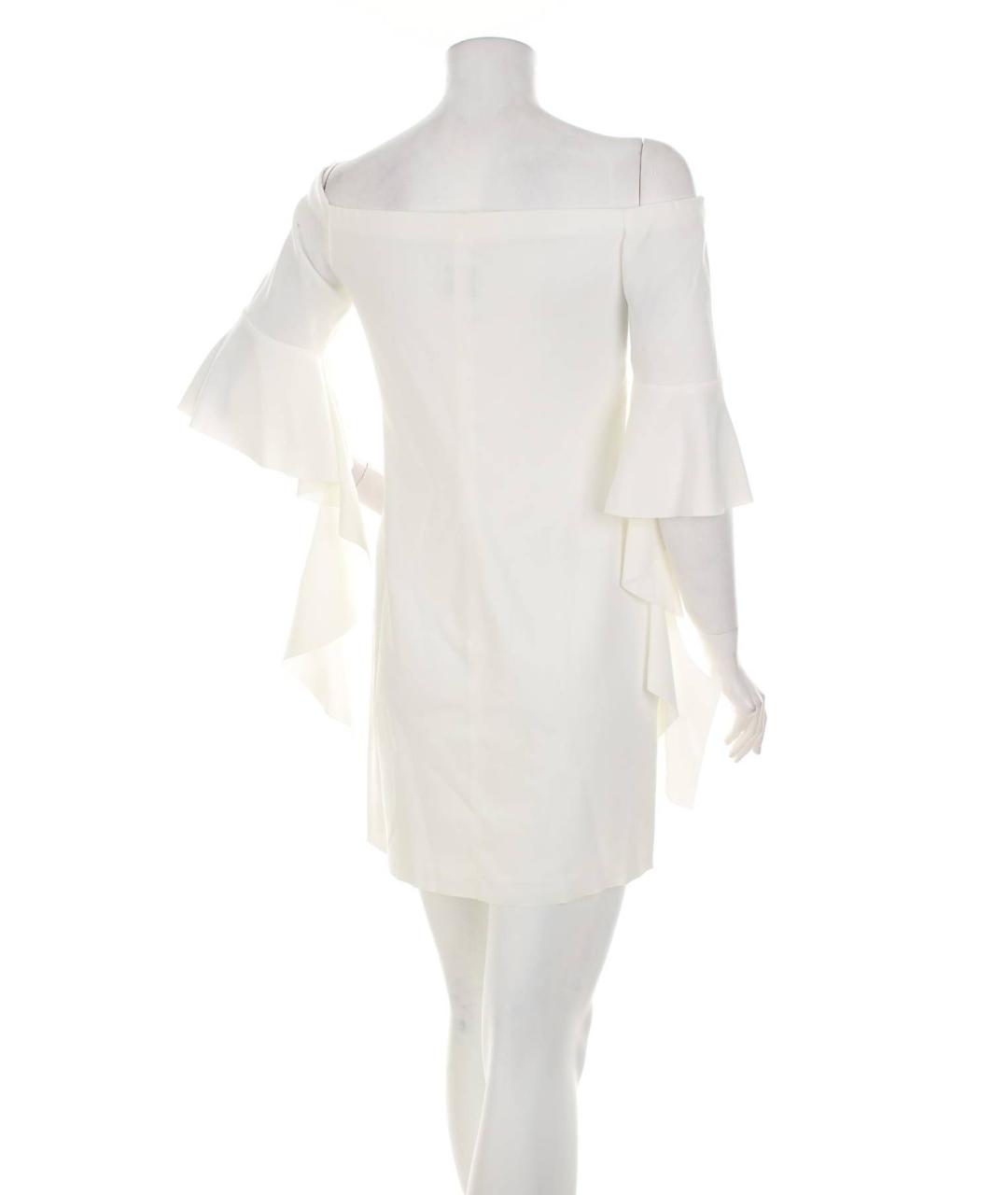 PINKO Белое полиэстеровое коктейльное платье, фото 2