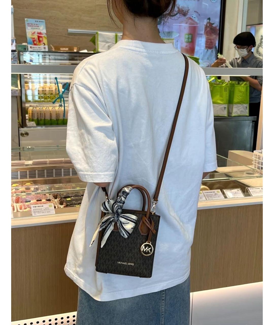 MICHAEL KORS Коричневая сумка через плечо, фото 4