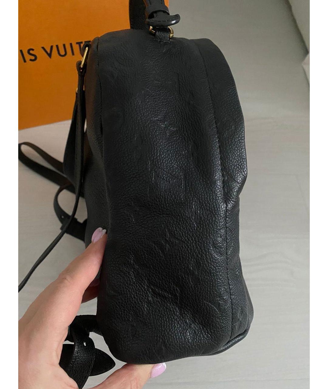 LOUIS VUITTON PRE-OWNED Черный кожаный рюкзак, фото 5