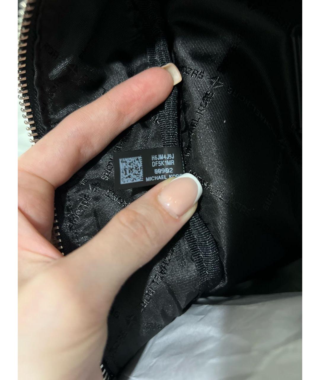 MICHAEL KORS Черный кожаный рюкзак, фото 7