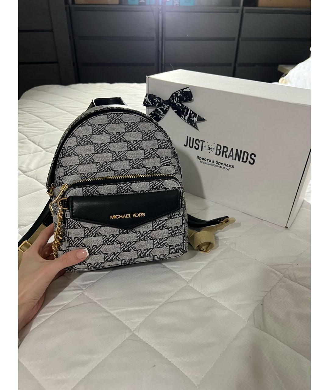 MICHAEL KORS Серый рюкзак, фото 5