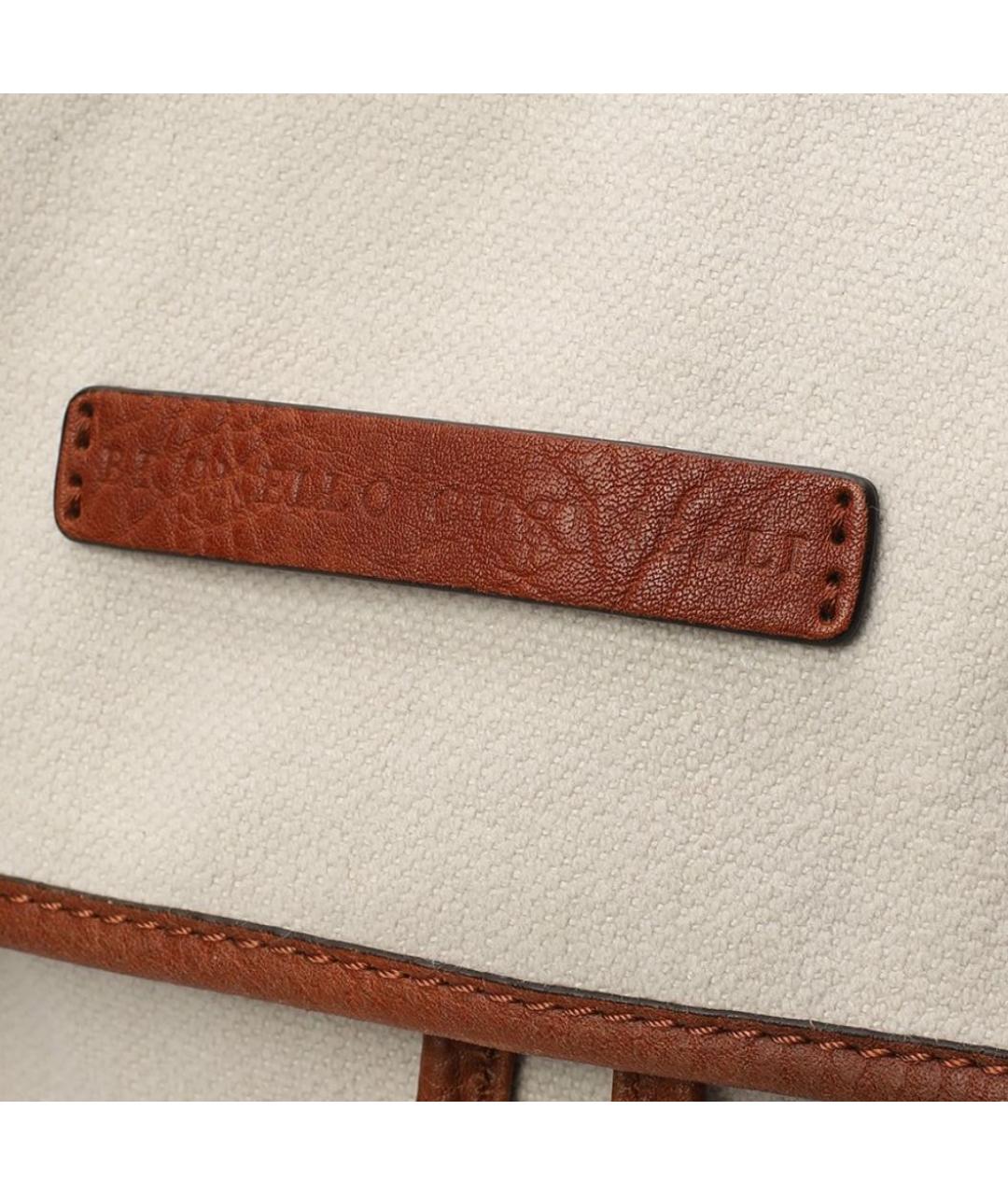 BRUNELLO CUCINELLI Бежевый портфель, фото 6