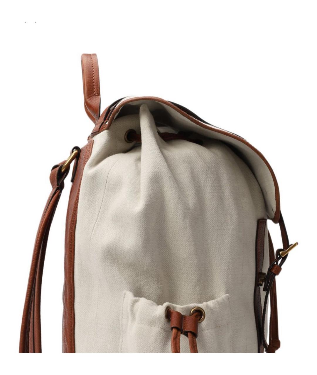 BRUNELLO CUCINELLI Бежевый портфель, фото 4