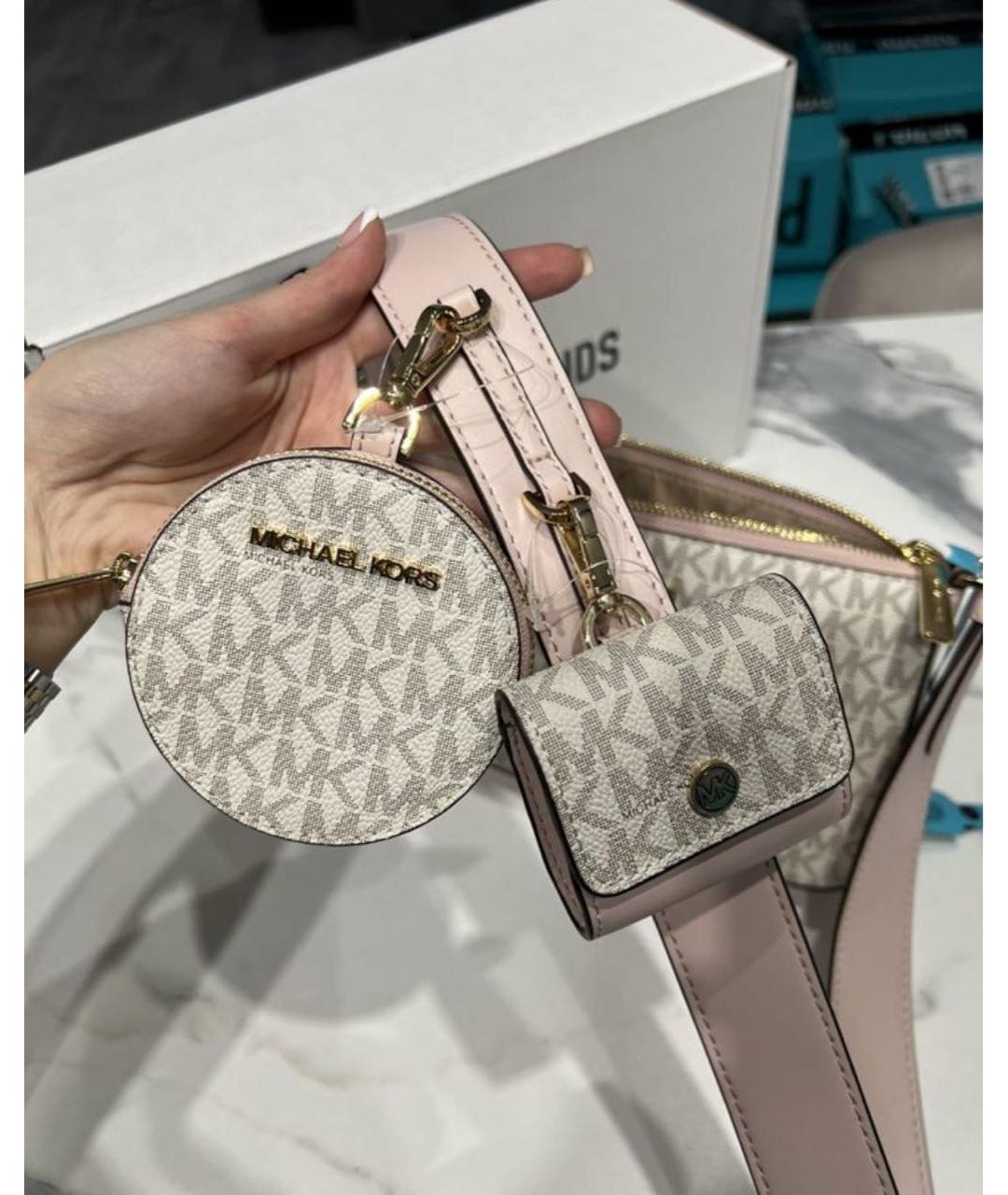 MICHAEL KORS Бежевая сумка через плечо, фото 5