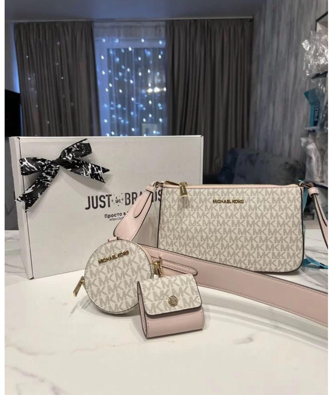 MICHAEL KORS Бежевая сумка через плечо, фото 3