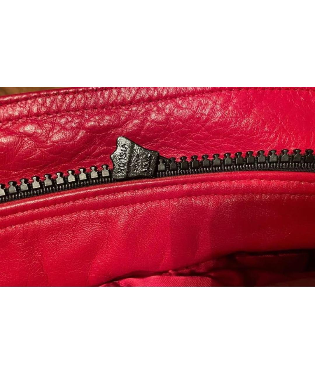 BALENCIAGA Красная кожаная куртка, фото 6