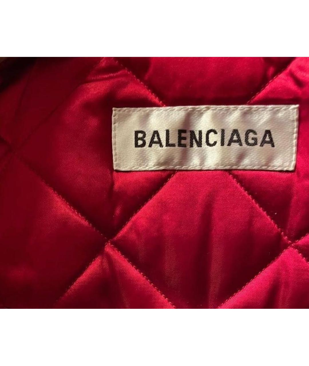 BALENCIAGA Красная кожаная куртка, фото 8