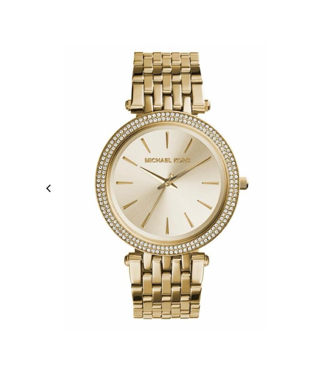 MICHAEL KORS Золотые металлические часы, фото 6