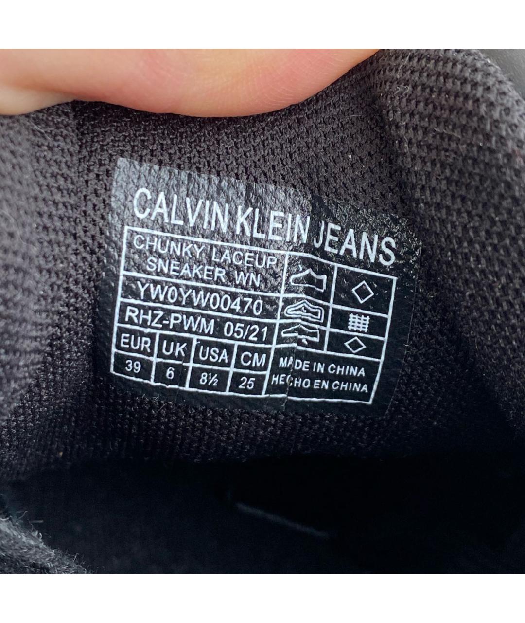 CALVIN KLEIN Черные кроссовки, фото 5