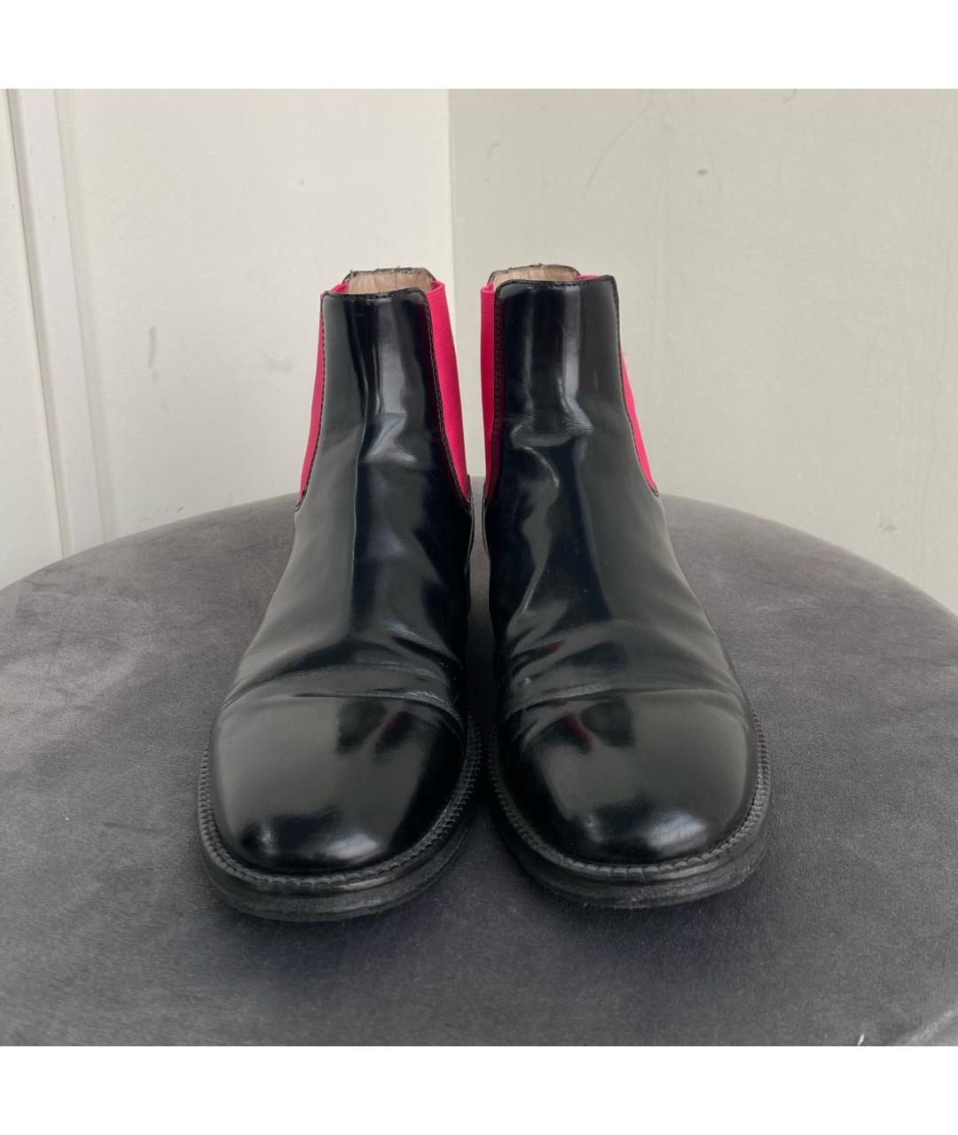 CHRISTOPHER KANE Черные кожаные ботинки, фото 2