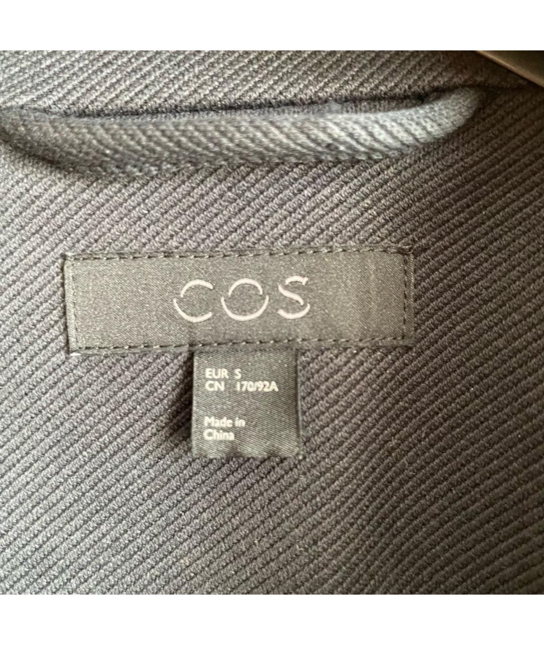 COS Темно-синяя хлопко-эластановая куртка, фото 5