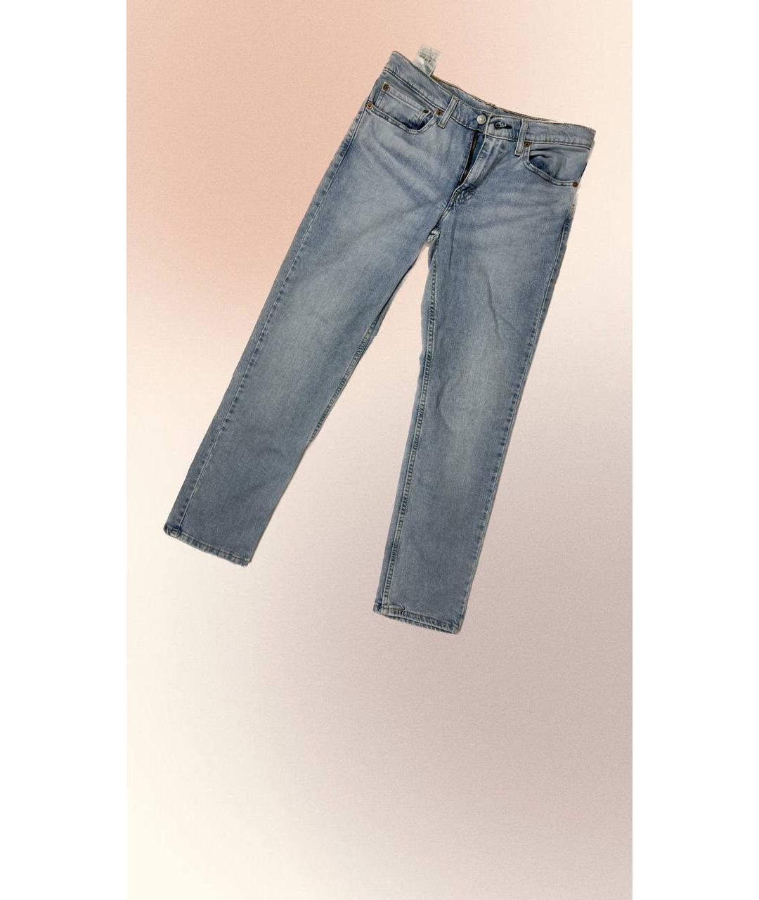 LEVI'S Горчичные хлопковые прямые джинсы, фото 5