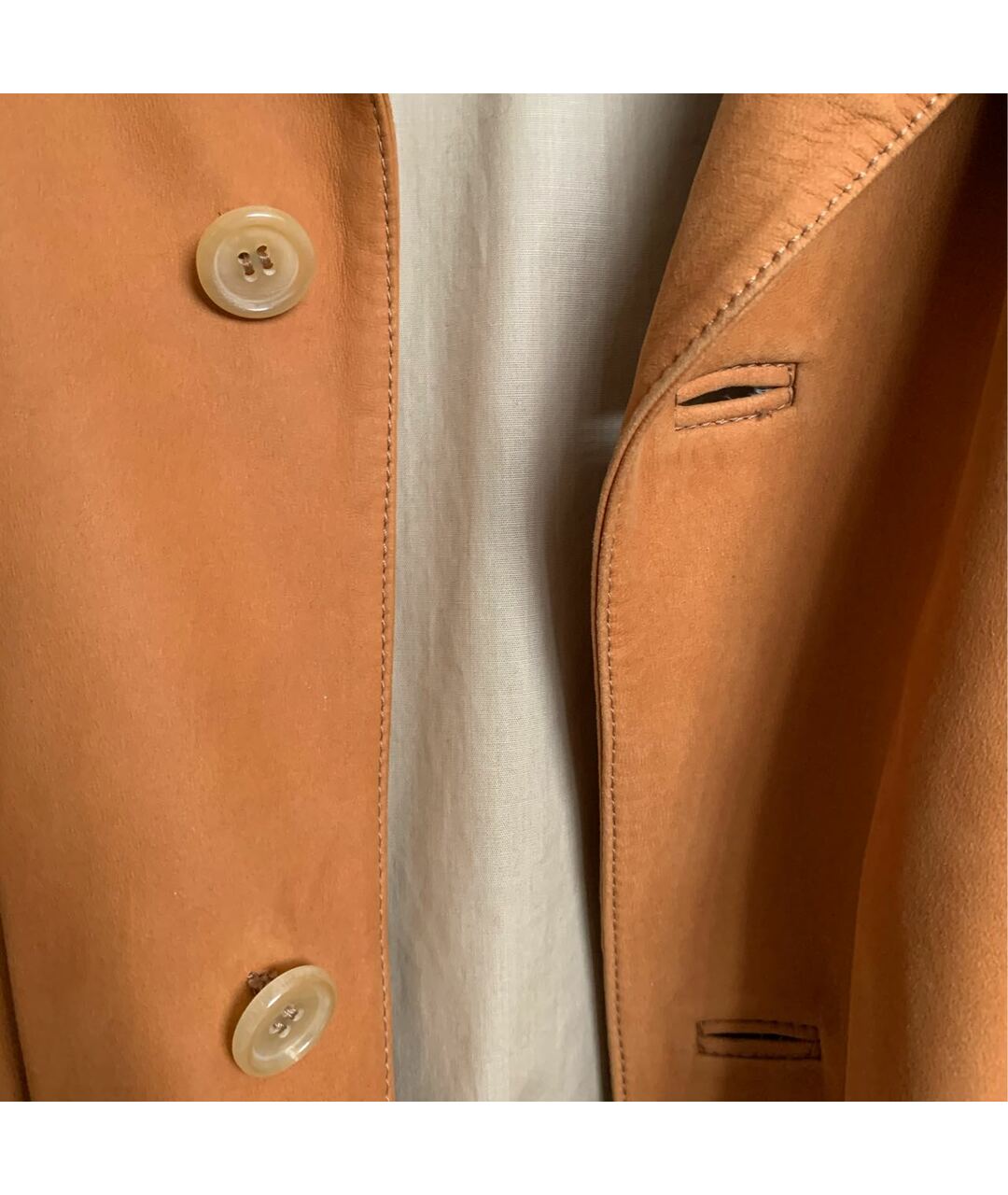 KITON Оранжевая замшевая куртка, фото 4