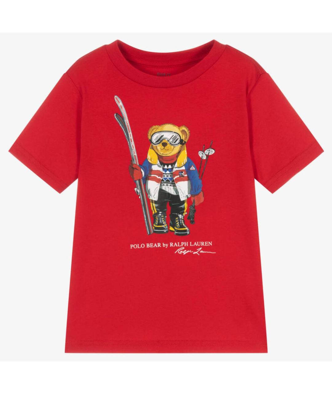 POLO RALPH LAUREN Красная хлопковая футболка, фото 5