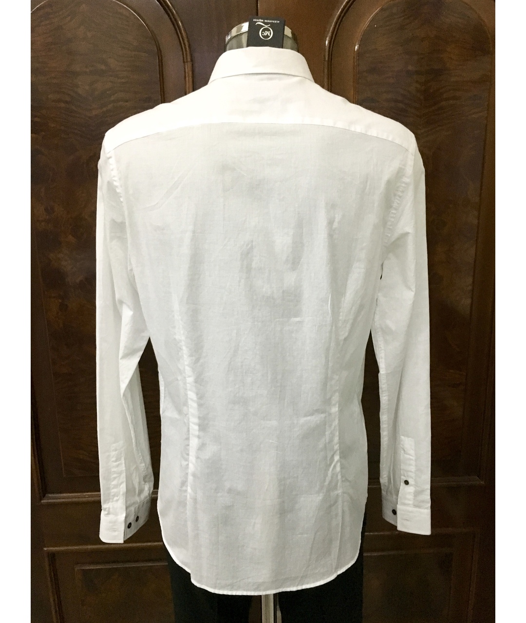 MCQ ALEXANDER MCQUEEN Белая хлопковая классическая рубашка, фото 2