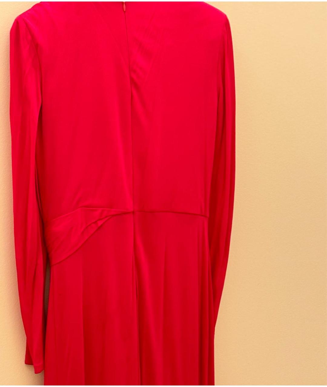 ALEXANDER MCQUEEN Красное вискозное вечернее платье, фото 2