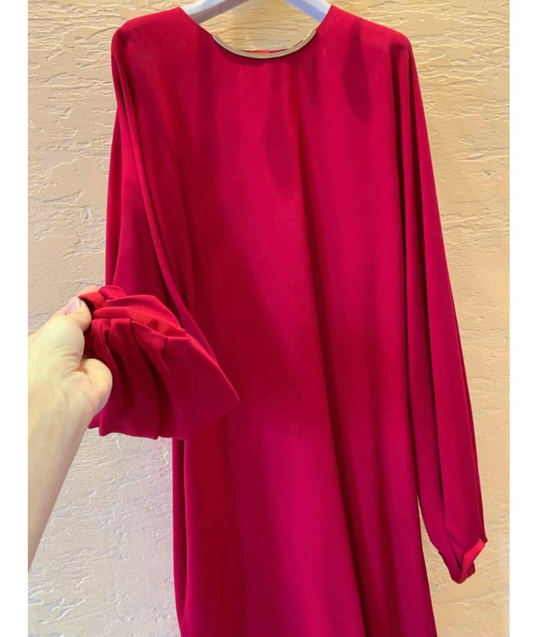 LANVIN Розовое вискозное повседневное платье, фото 7