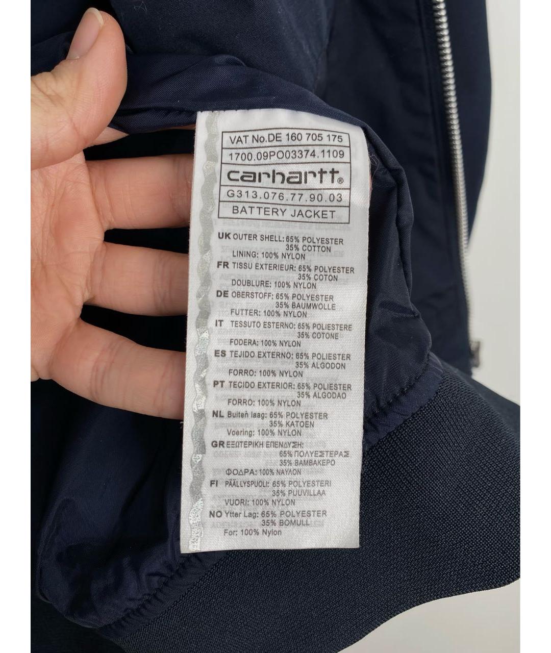 CARHARTT Темно-синяя хлопковая куртка, фото 7