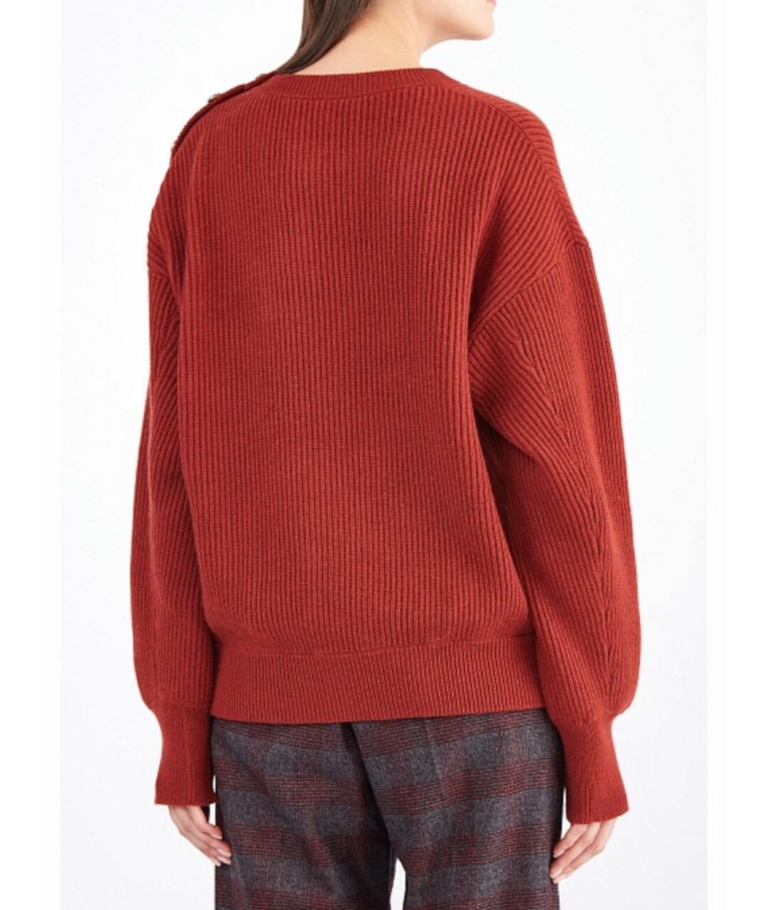 BRUNELLO CUCINELLI Бордовый кашемировый джемпер / свитер, фото 4
