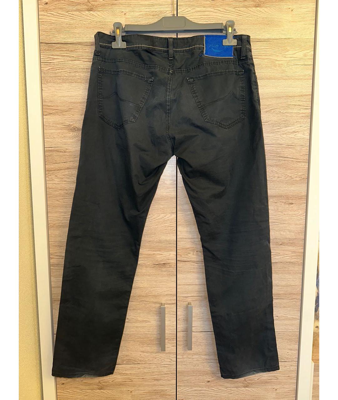 JACOB COHEN Темно-синие хлопковые прямые джинсы, фото 2