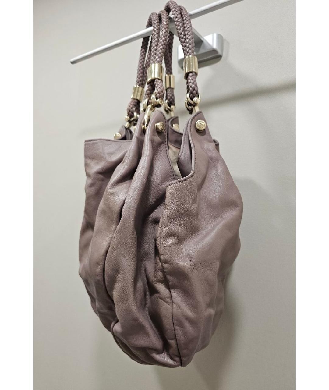GUCCI Фиолетовая кожаная сумка тоут, фото 2