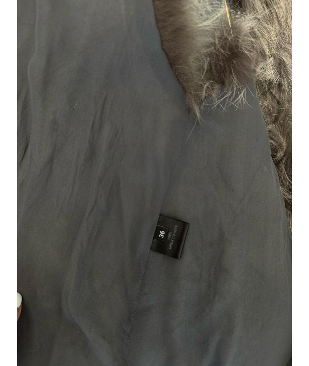 INES & MARECHAL Серый меховой жилет, фото 3