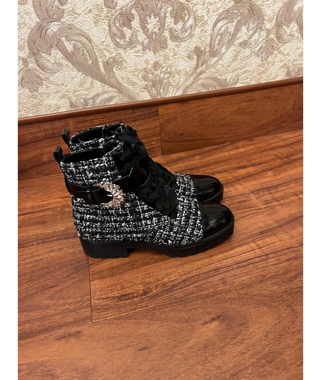 MICHAEL KORS Черные текстильные ботинки, фото 7