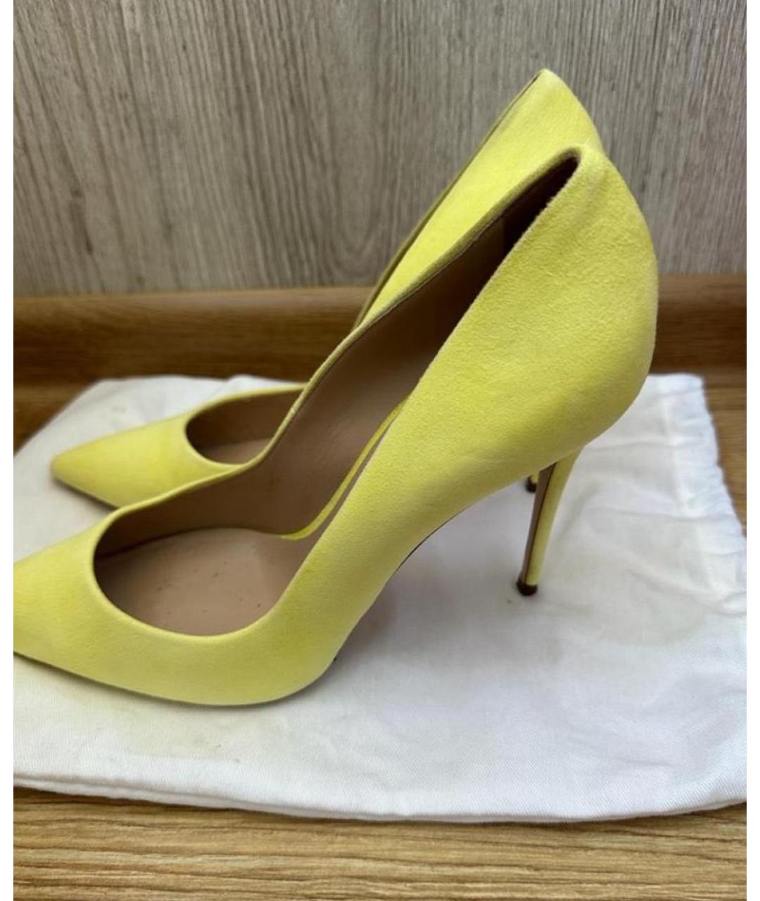 CASADEI Желтые замшевые туфли, фото 8