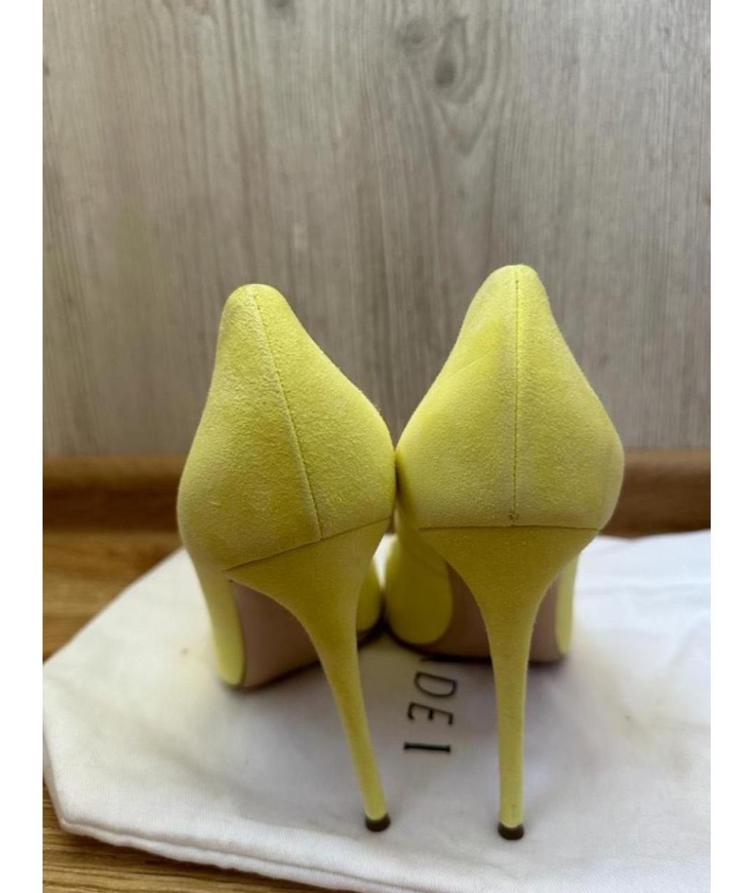CASADEI Желтые замшевые туфли, фото 6