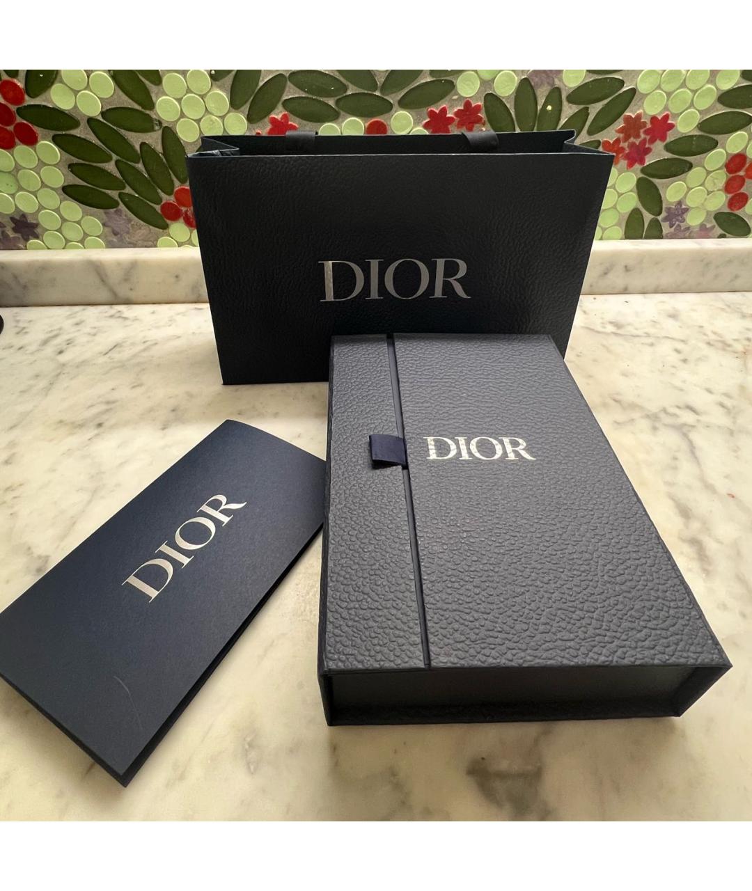 CHRISTIAN DIOR PRE-OWNED Черный шелковый галстук, фото 3